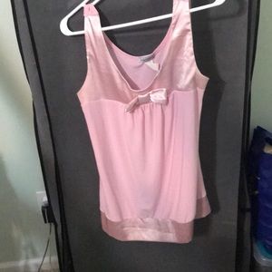 Pink with bow detail shirt